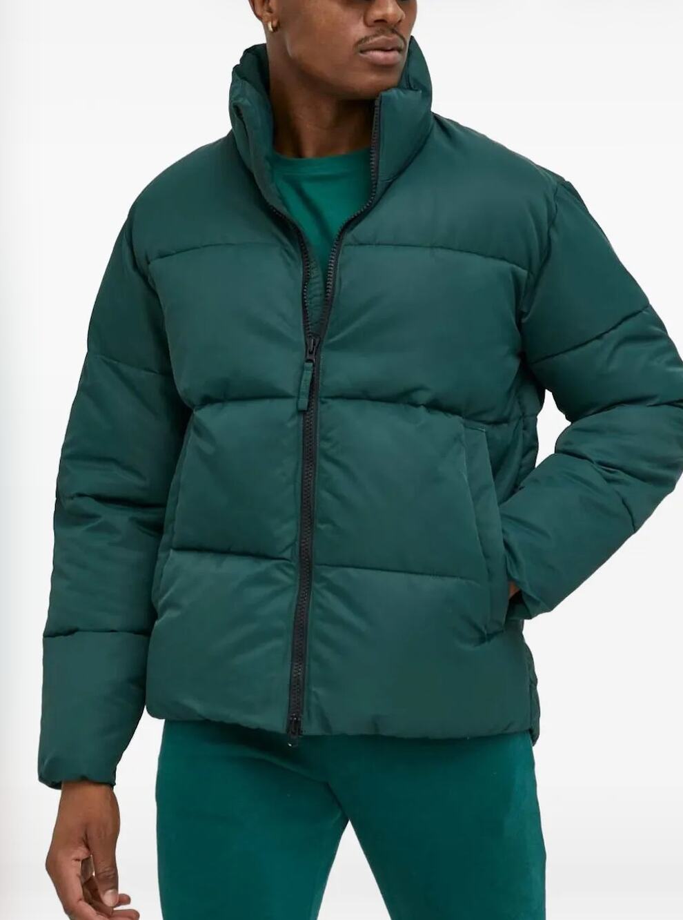 the a&f ultra collection green puffer coat